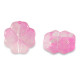 Abalorio de cristal 10mm Trébol - Rosa